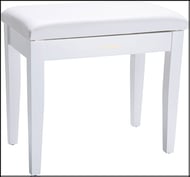 cover Roland Piano Bench 100 Series Satin White, Vinyl with Music Compartment